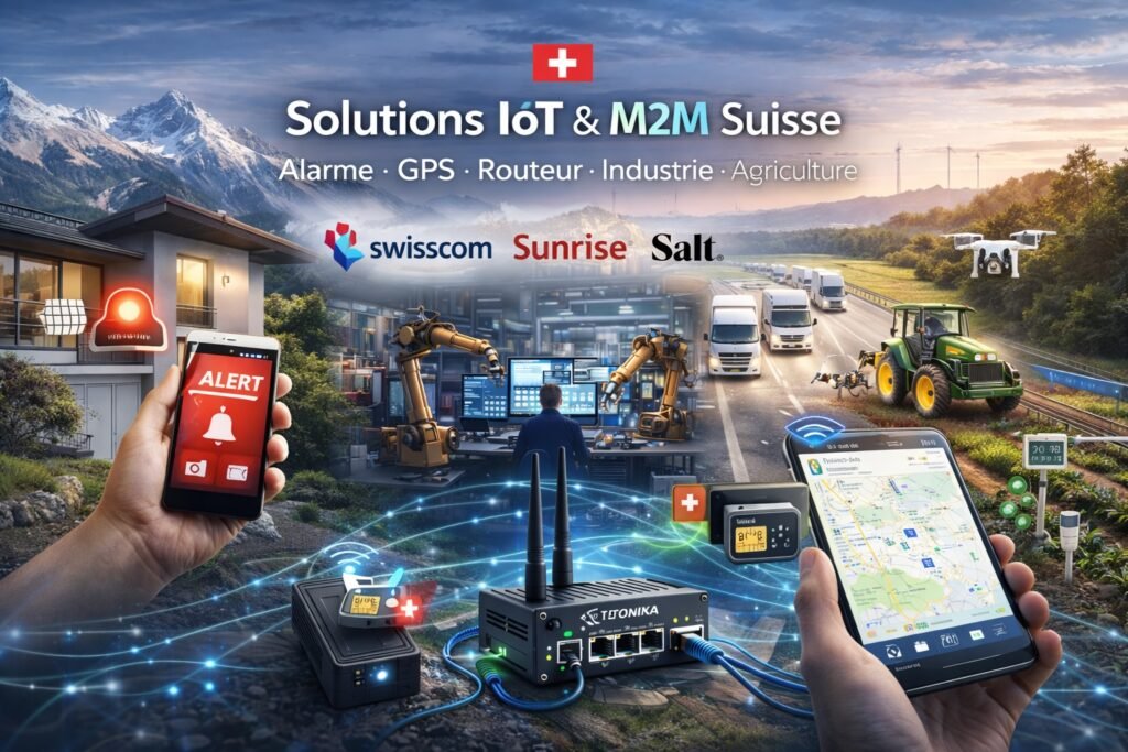 Solutions Sim M2M Suisse SIM M2M Suisse pour alarme routeur 4G et IoT